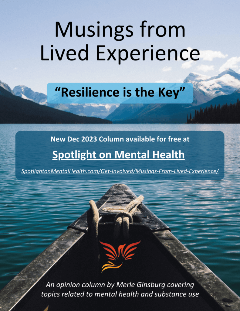 Musings From Lived Experience - Resilience is the Key