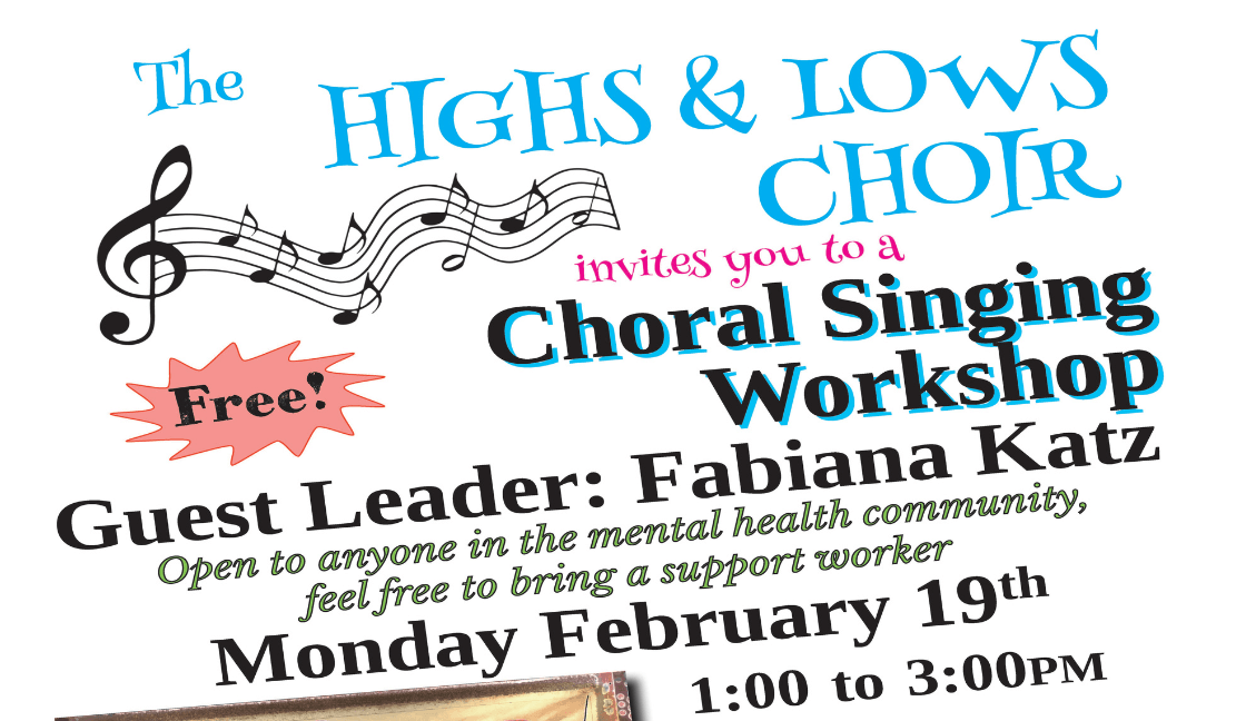 Come join a free choral singing workshop!