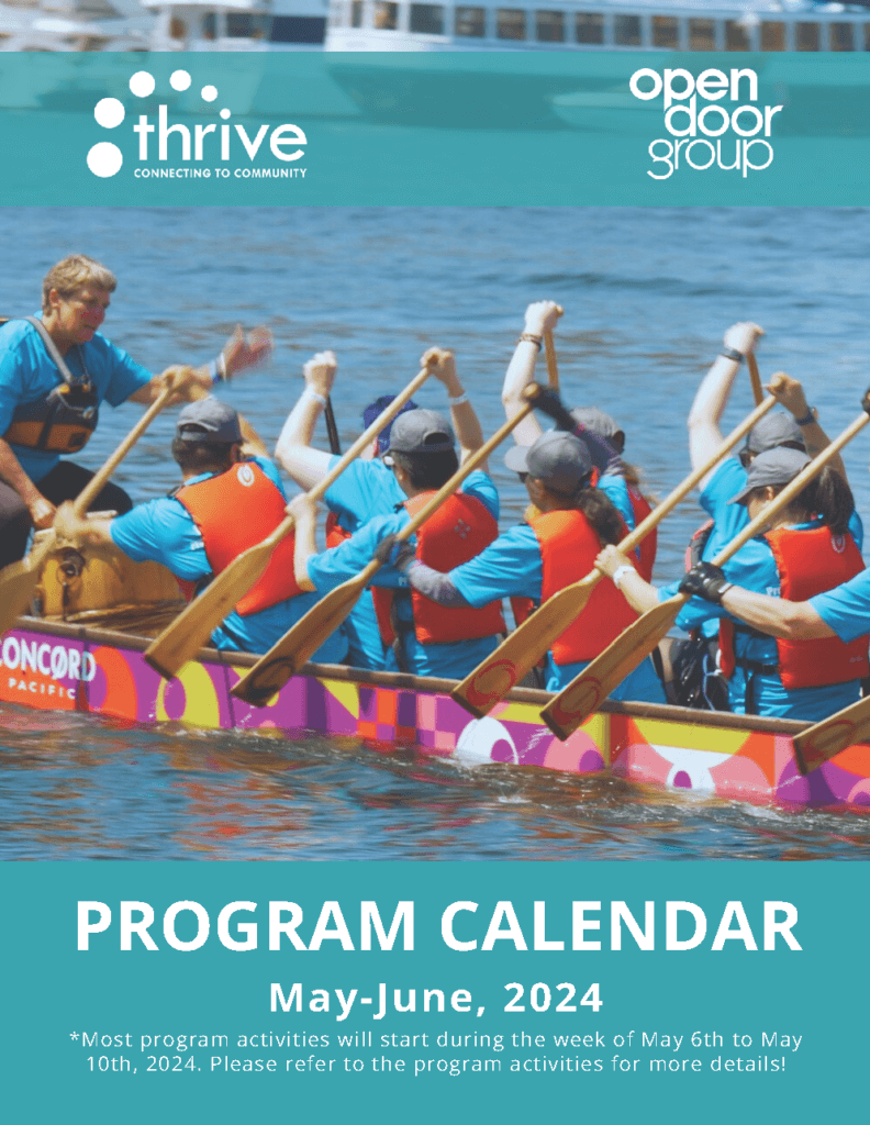 THRIVE Program - May/June 2024 Calendar