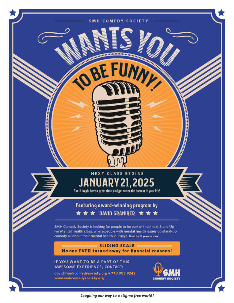 Stand up for Mental Health - Wants you to be funny!