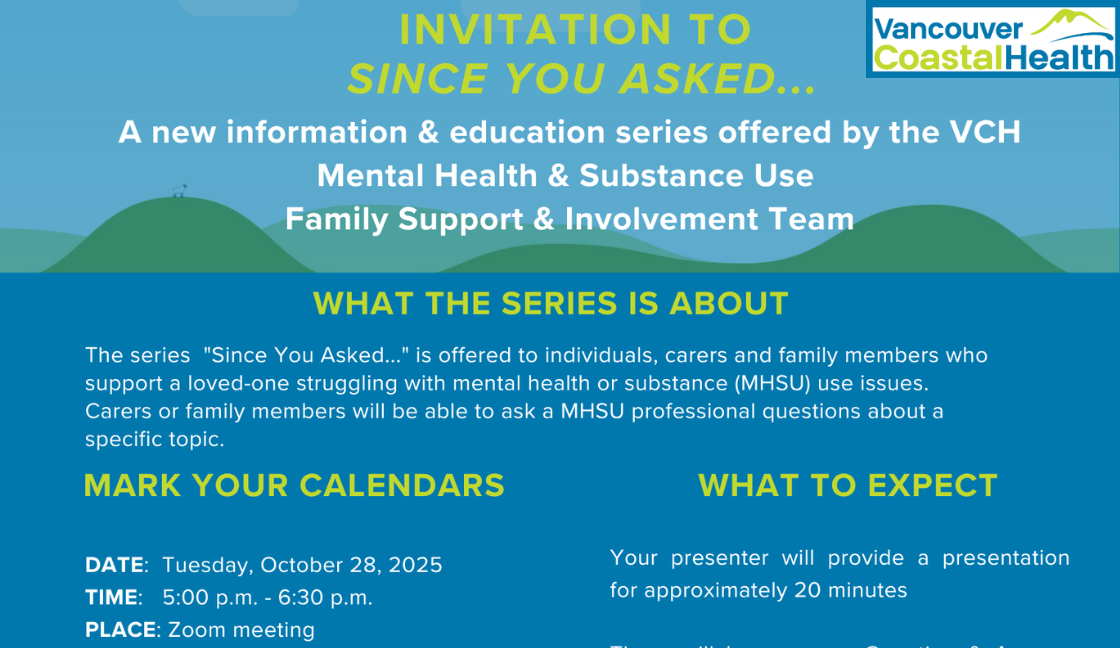 Invitation to new education session "Since You Asked..."