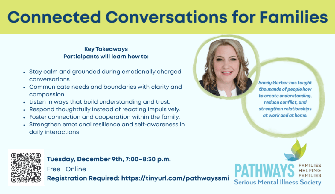 Free Workshop - Connected Conversations for Families with Award Winning Author and Trainer Sandy Gerber