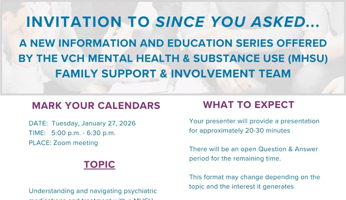 Invitation to new education session "Since You Asked..."