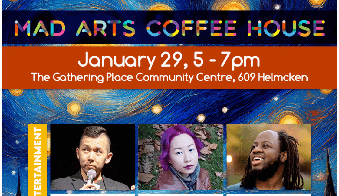 Tomorrow! ☕️Mad Arts Coffee House Free Event, Jan 29☕️!
