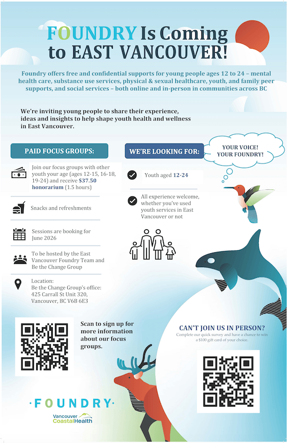 Vancouver Youth/Young Adult Consultation Opportunities