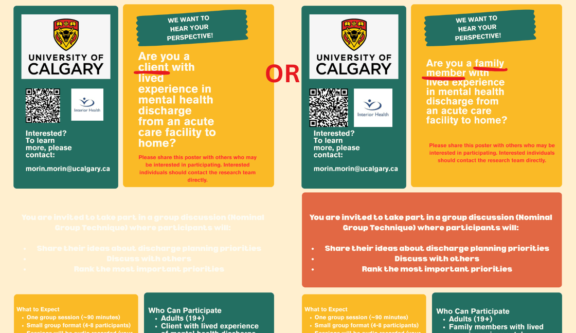Research Study - Mental Health Acute Care Discharge Experiences